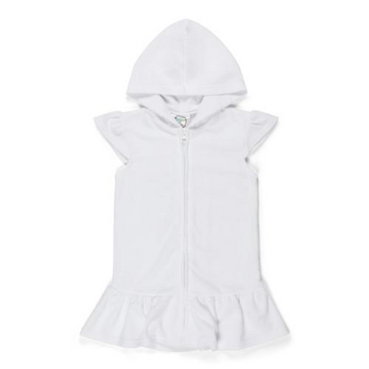 Kid's Terry Cloth Ruffle Cover Up