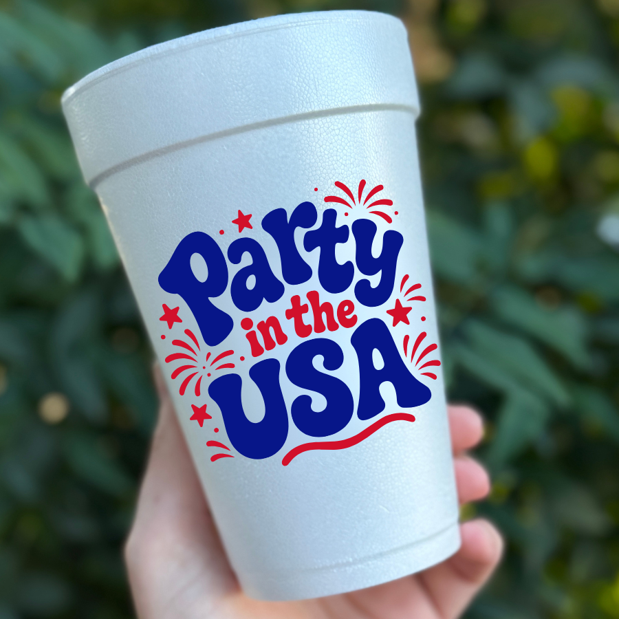 Party in the USA Styrofoam Cups