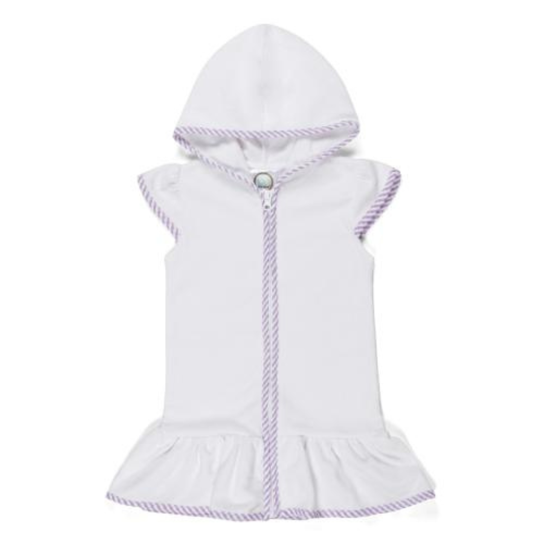 Kid's Terry Cloth Ruffle Cover Up