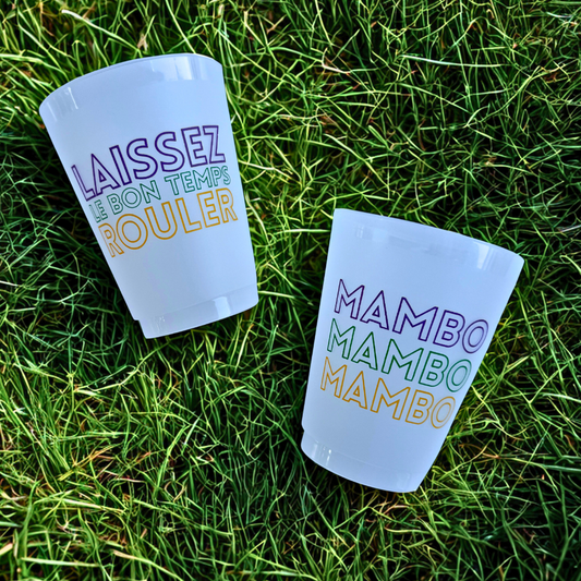 Mardi Gras Shatterproof Cups
