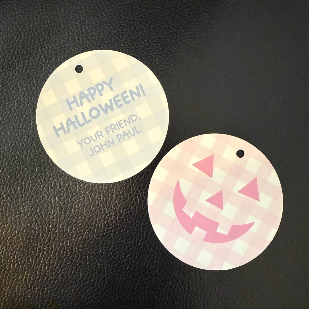 Jack O Lantern Halloween Gift Tags