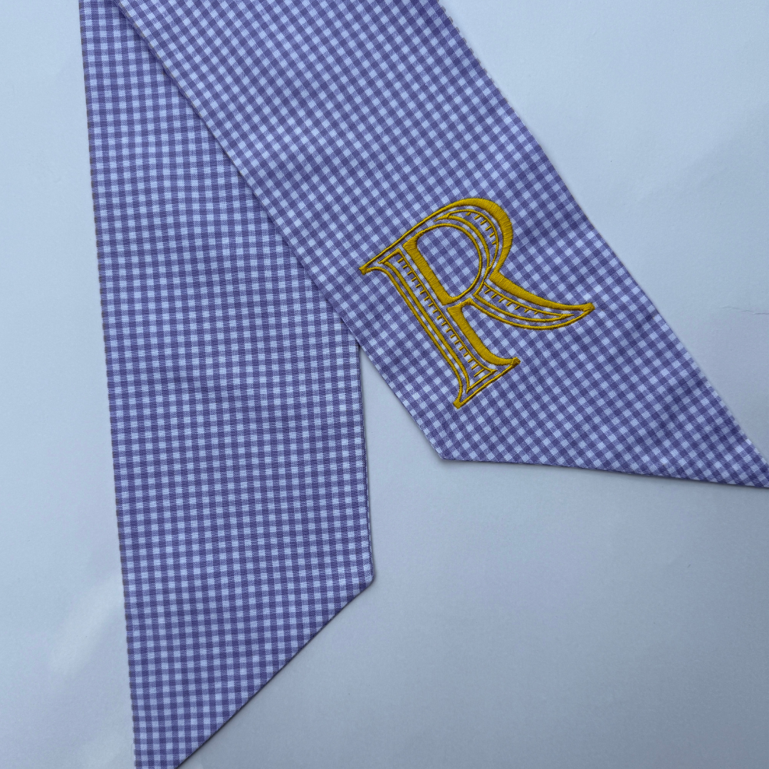 Gingham Wreath Sash