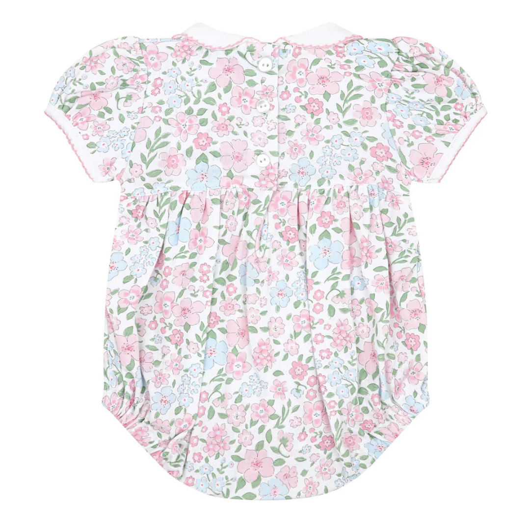 Nella Pima English Garden Smocked Bubble