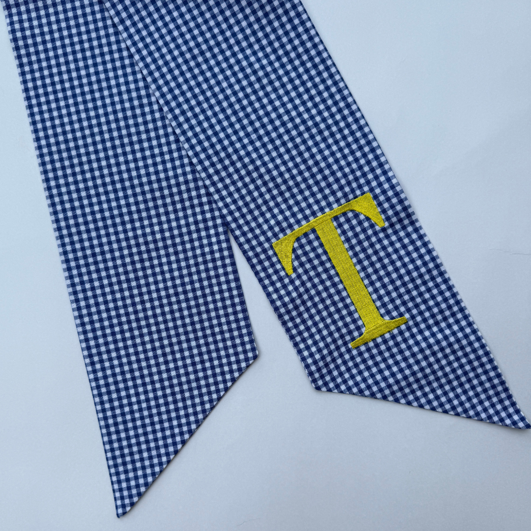 Gingham Wreath Sash