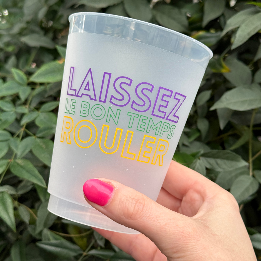Mardi Gras Shatterproof Cups