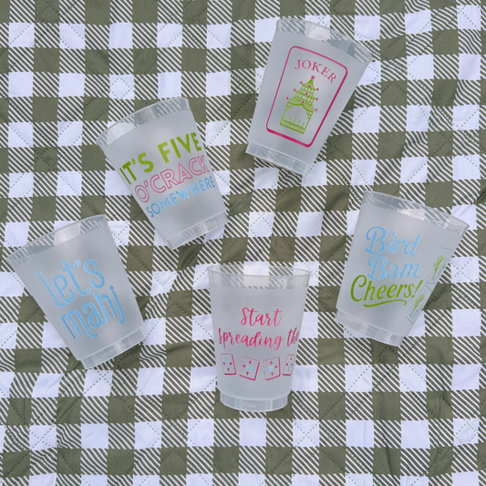 Mahjong Shatterproof Cups