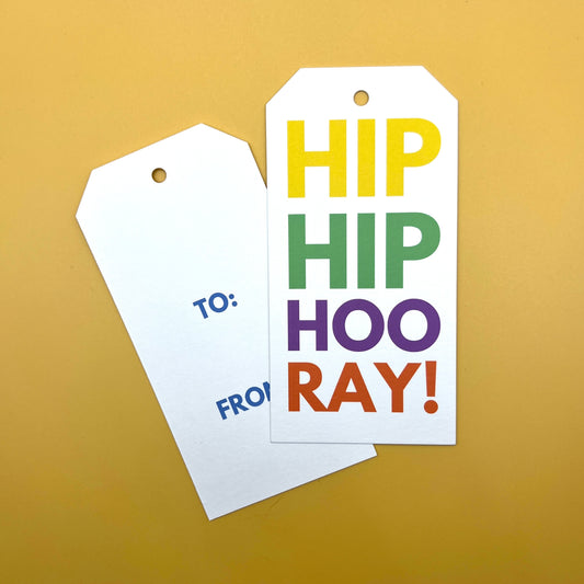 Hip Hip Hooray Gift Tags