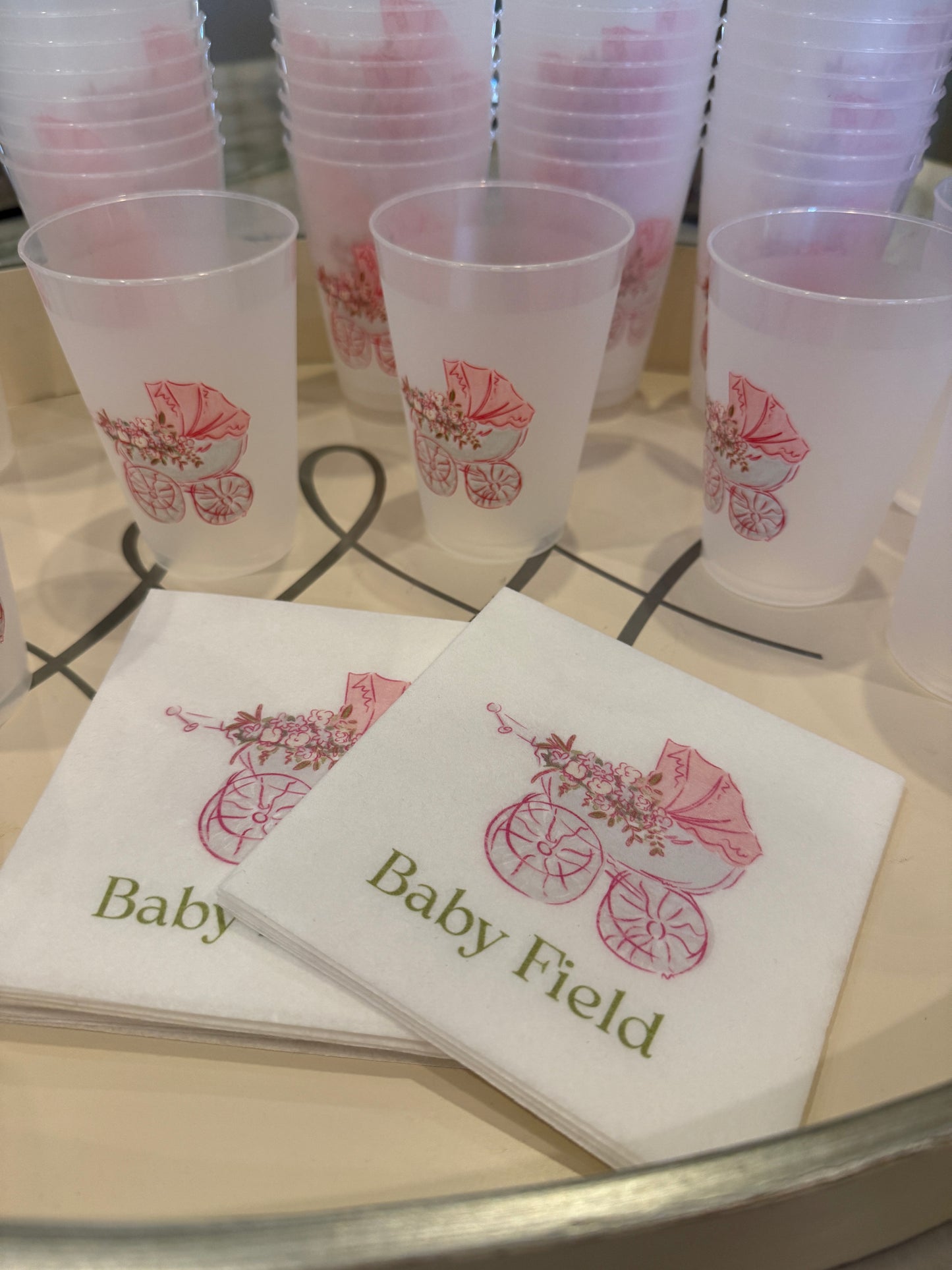 Baby Carriage Shatterproof Cups