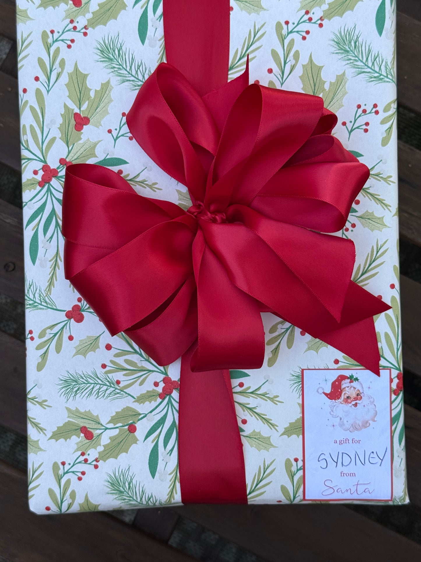 Santa Gift Tag Stickers