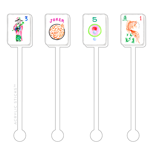 Mahjong Acrylic Stir Sticks