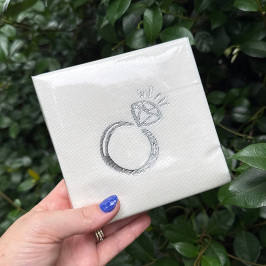 Engagement Ring Linun Napkins