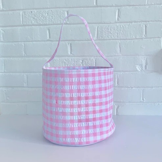 Seersucker and Gingham Buckets