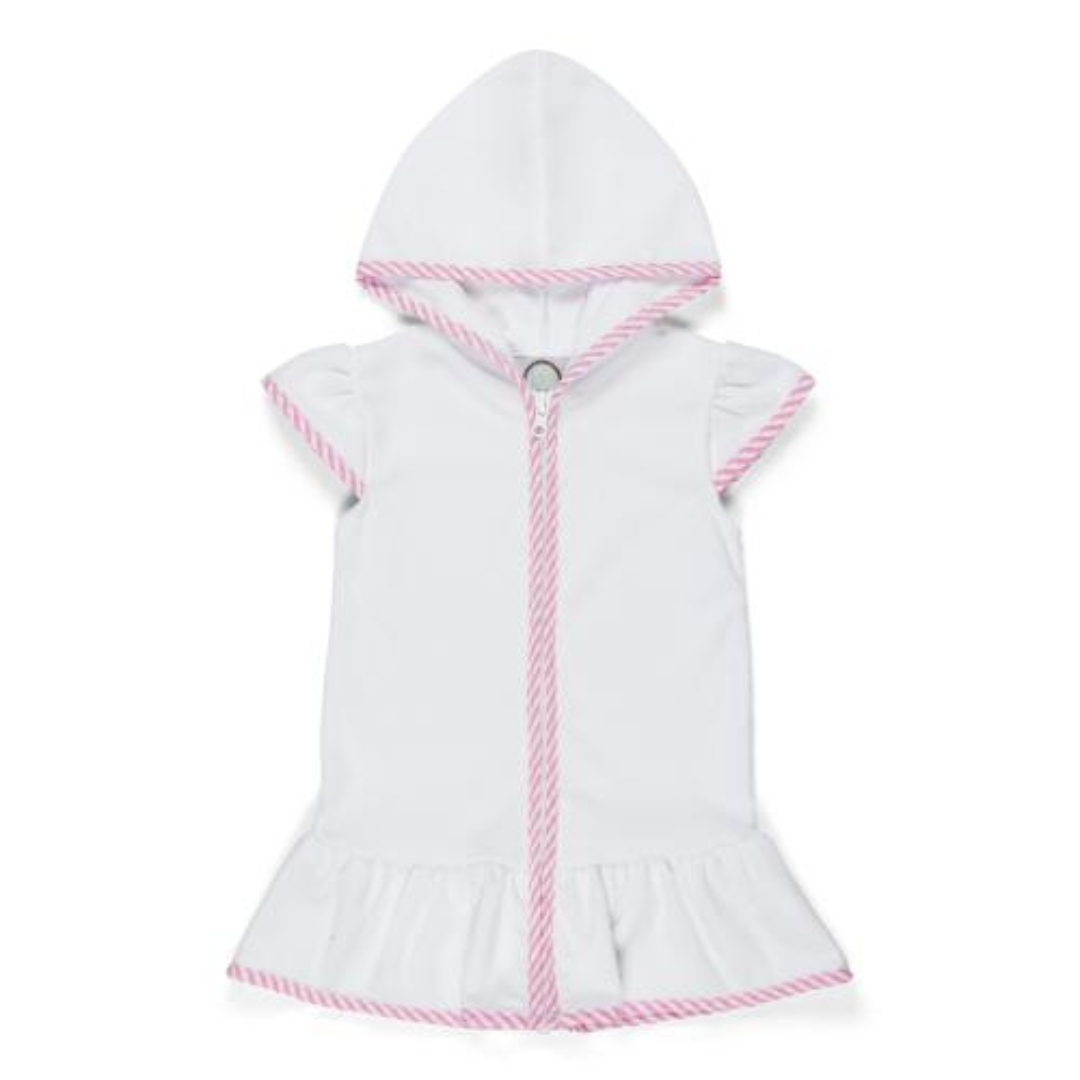 Kid's Terry Cloth Ruffle Cover Up