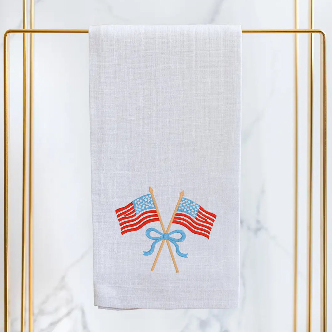 Flag Linen Guest Towel