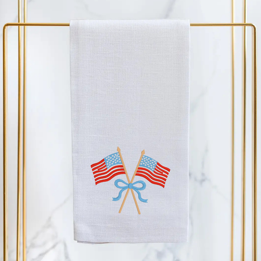 Flag Linen Guest Towel