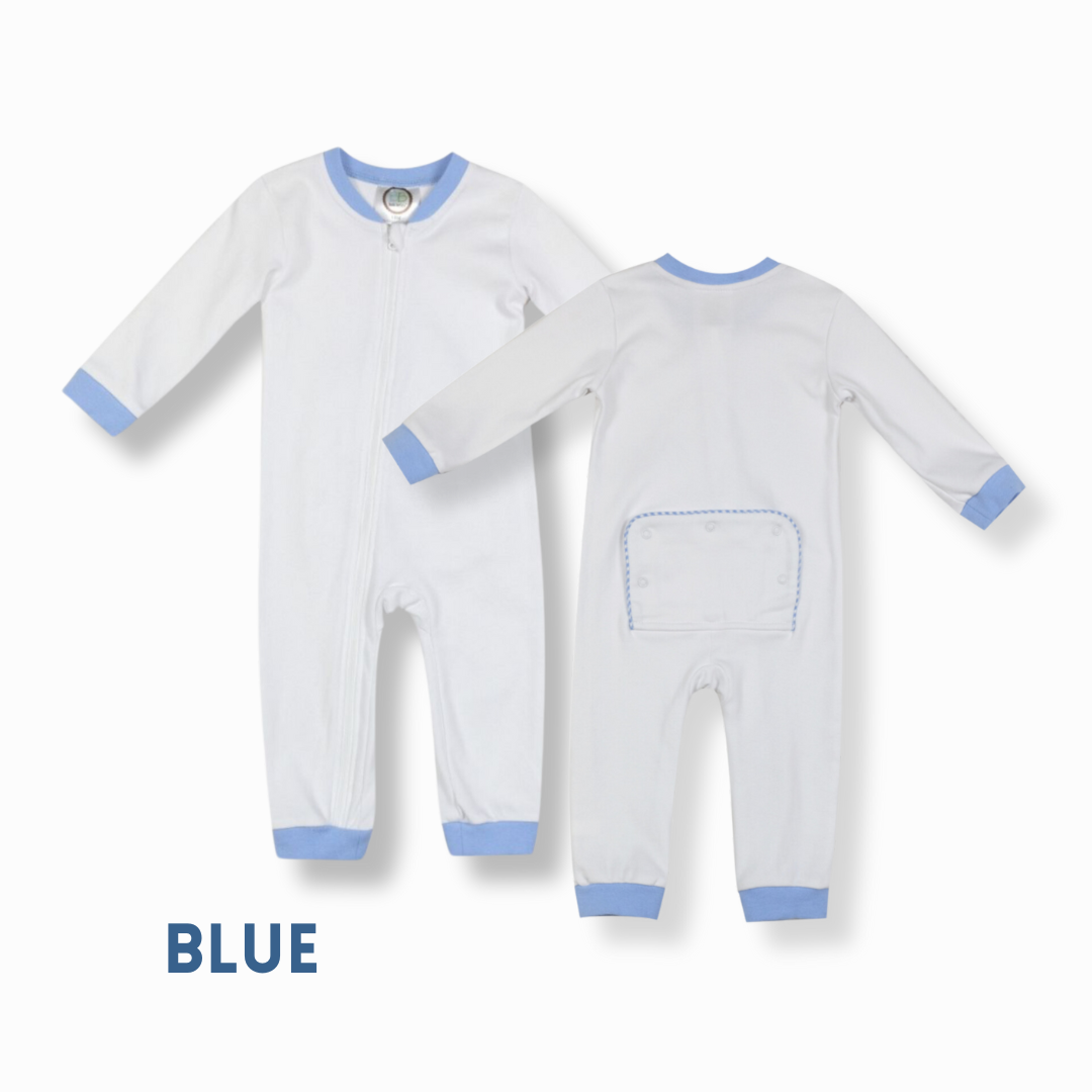 Gingham Drop Flap Onesie