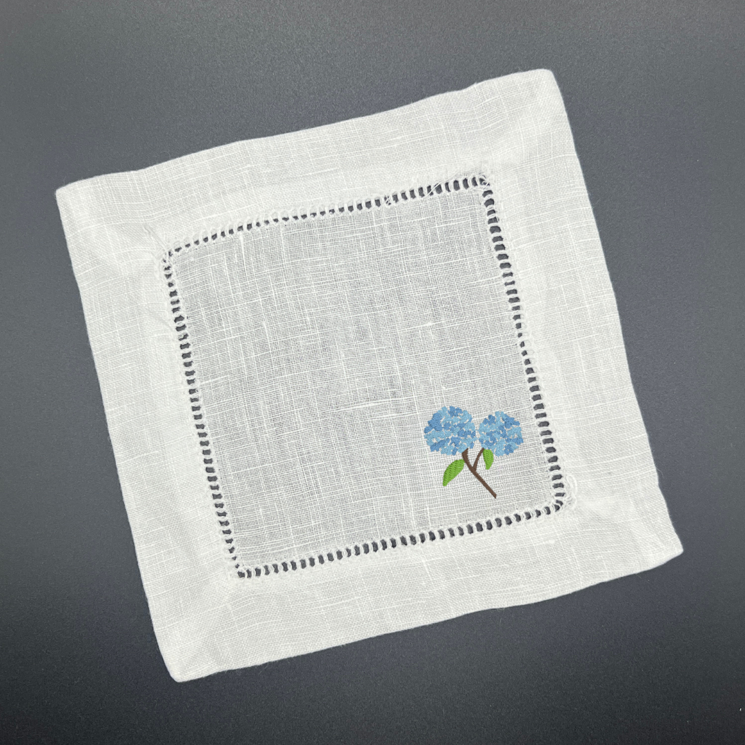 Hydrangea Cocktail Napkins