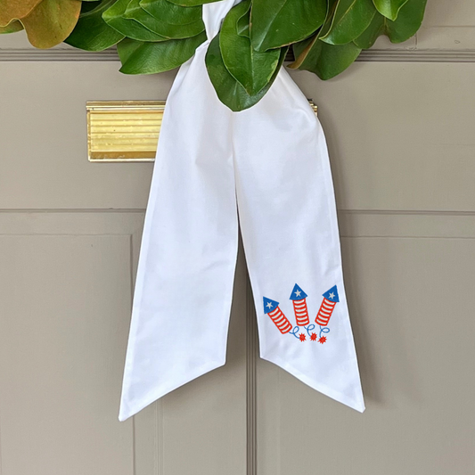 Fire Cracker Wreath Sash