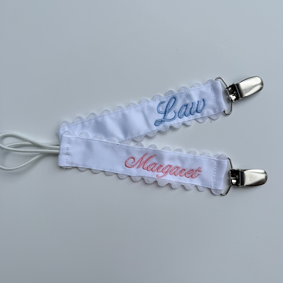 Grosgrain Pacifier Clip