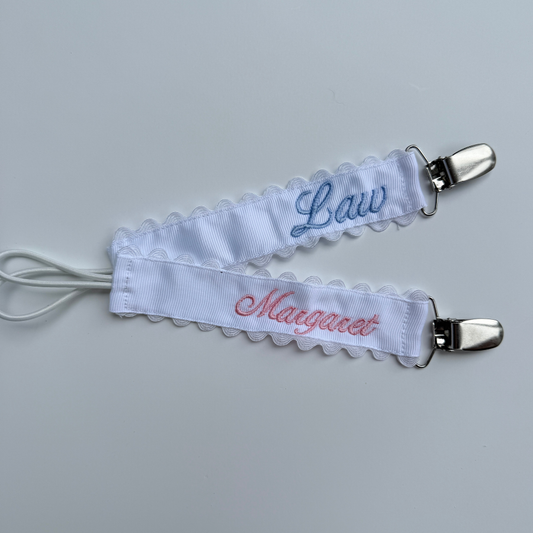 Grosgrain Pacifier Clip