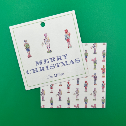 Square Nutcracker Gift Tags