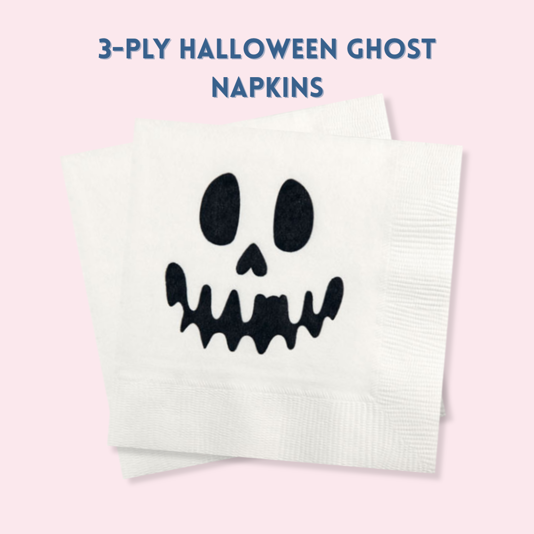 Ghost 3-Ply Beverage Napkins