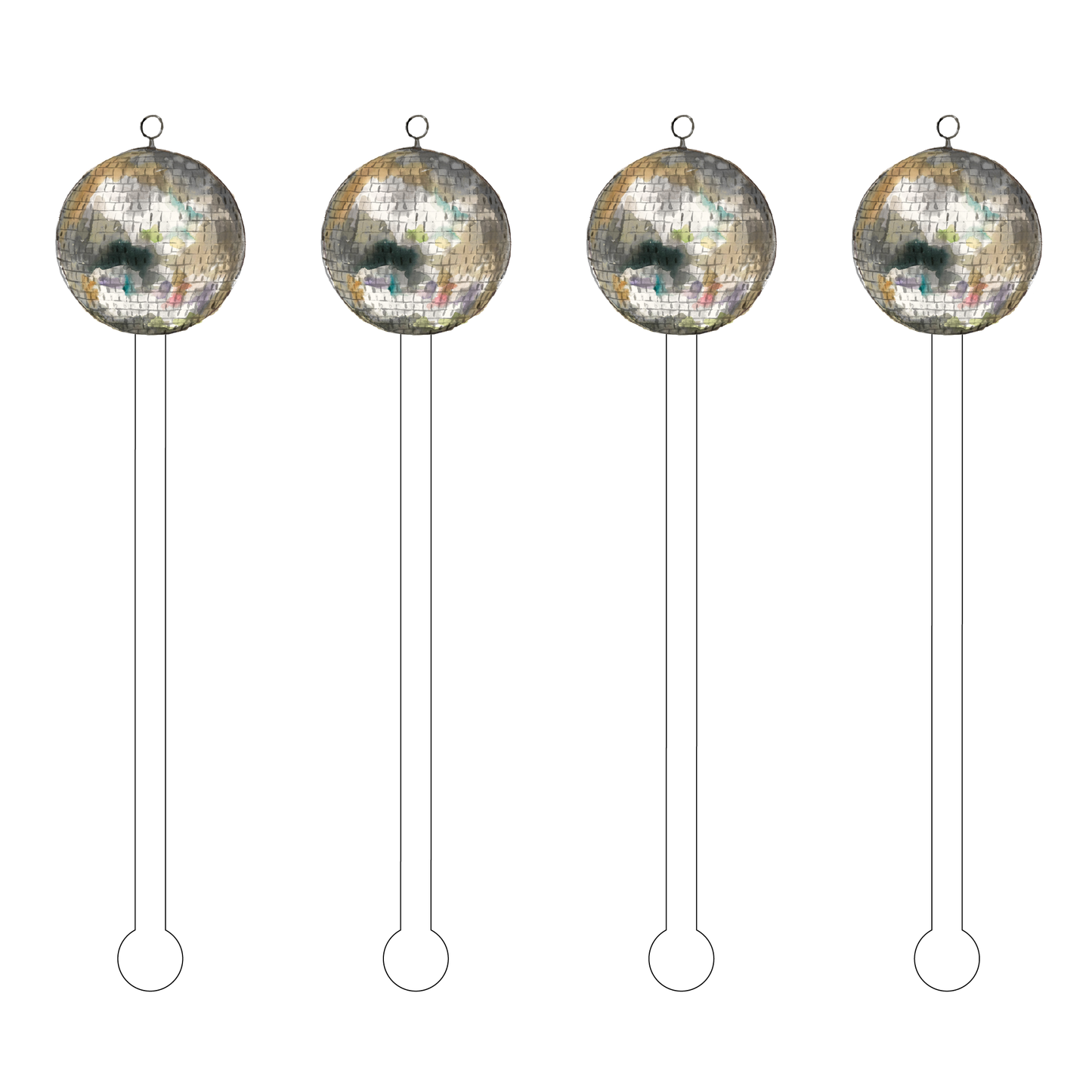 Disco Ball Stir Sticks