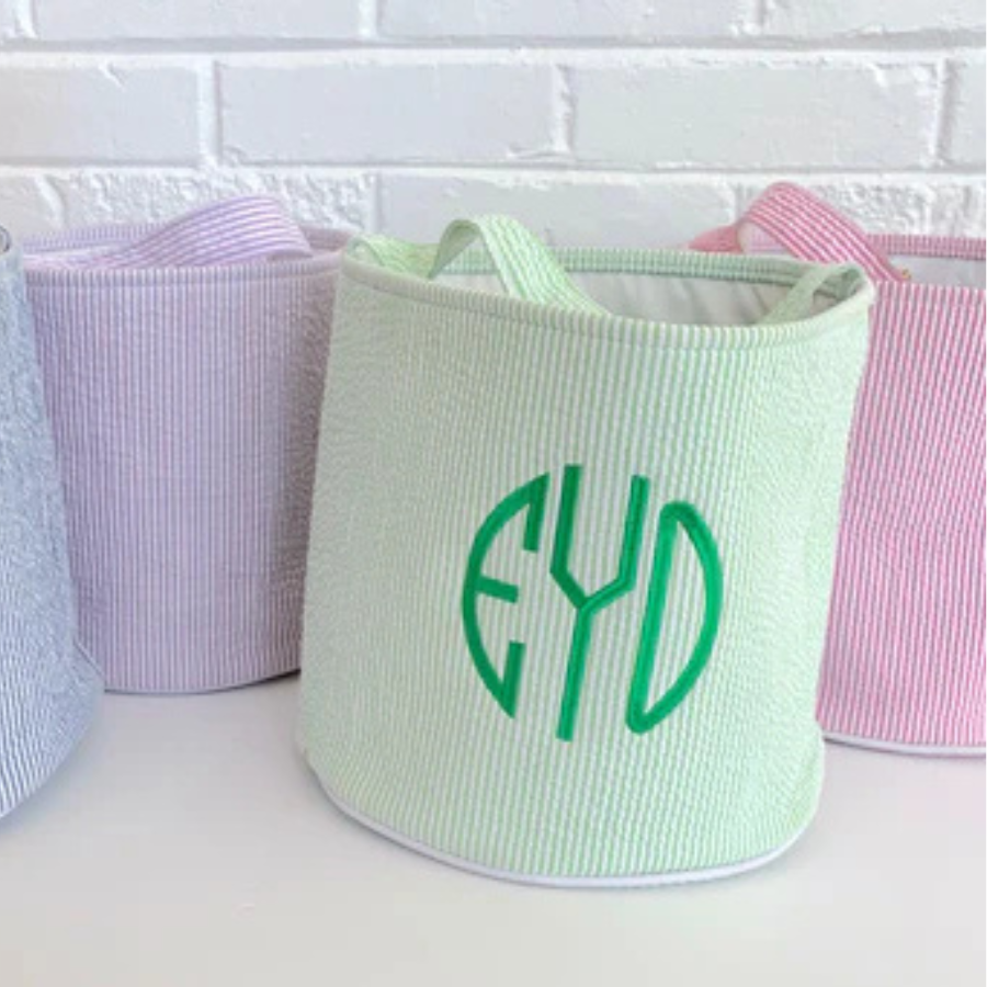 Seersucker and Gingham Buckets