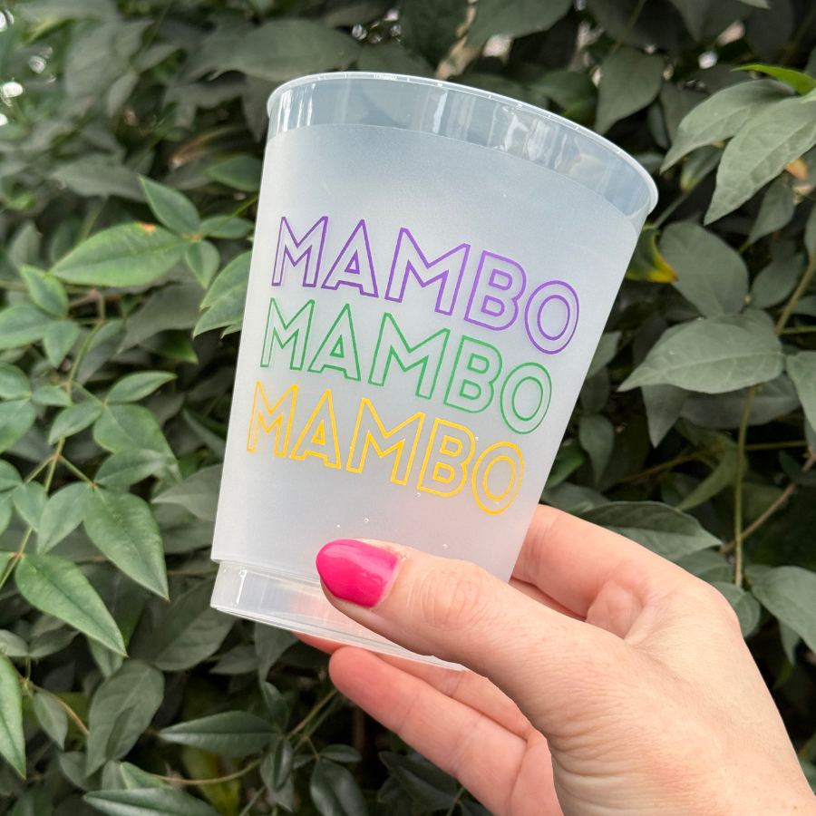 Mardi Gras Shatterproof Cups
