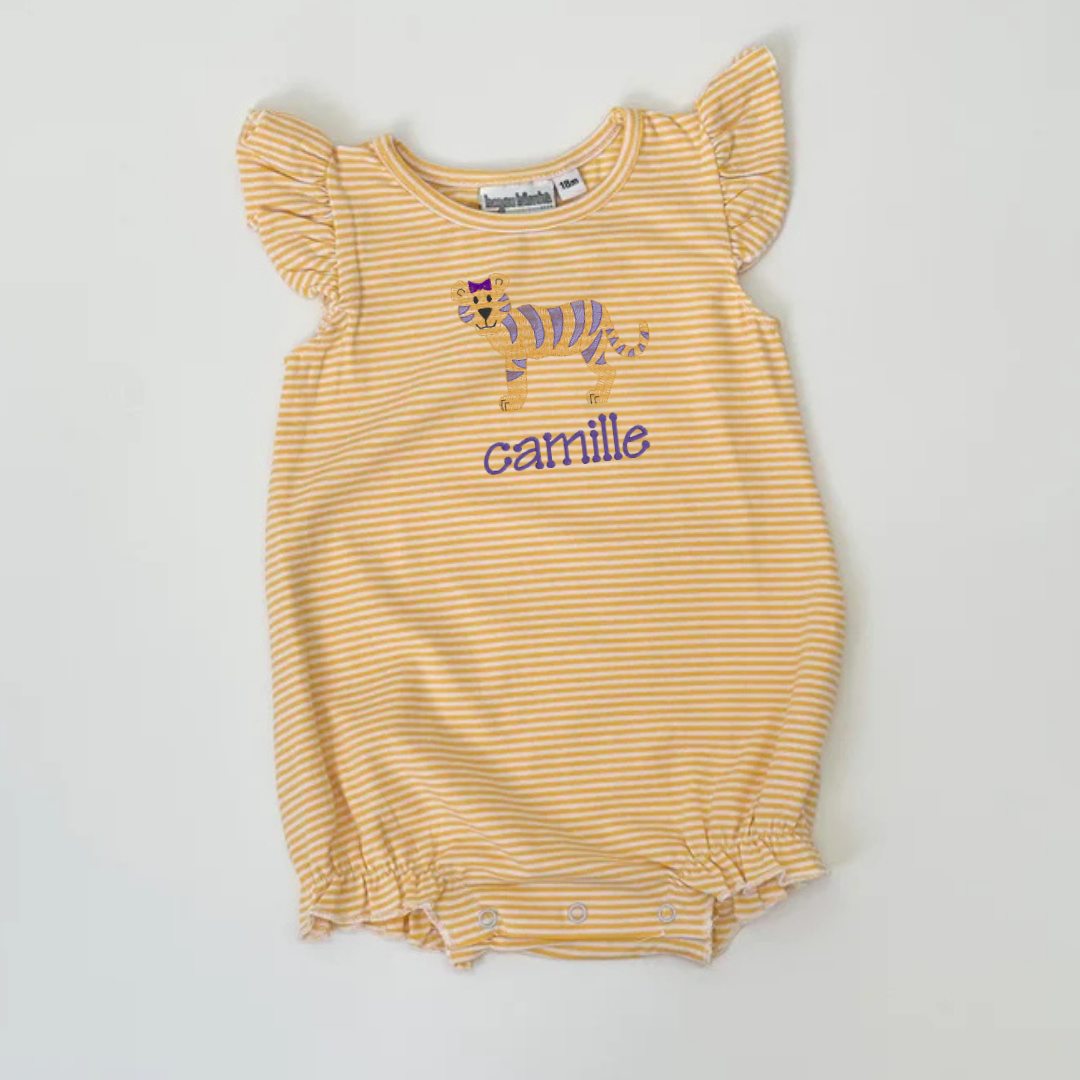 Tigers Knit Flutter Sleeve Bubble