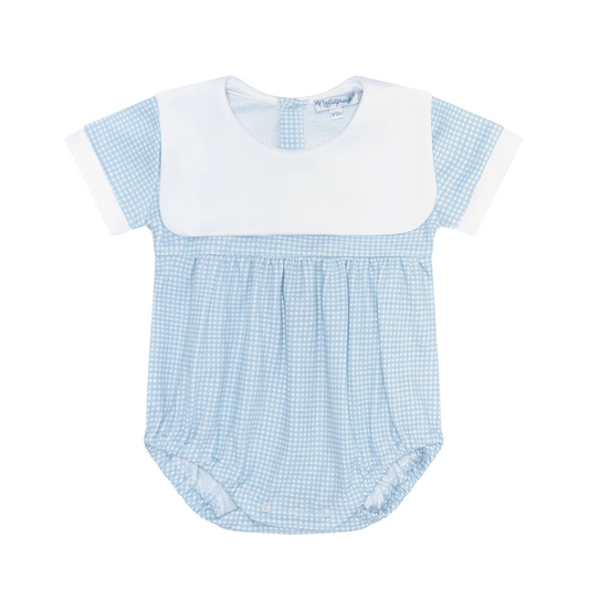 Nella Pima Blue Gingham Bubble