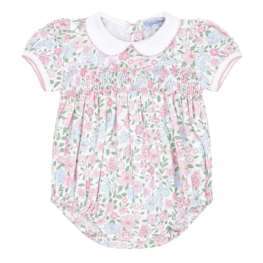 Nella Pima English Garden Smocked Bubble