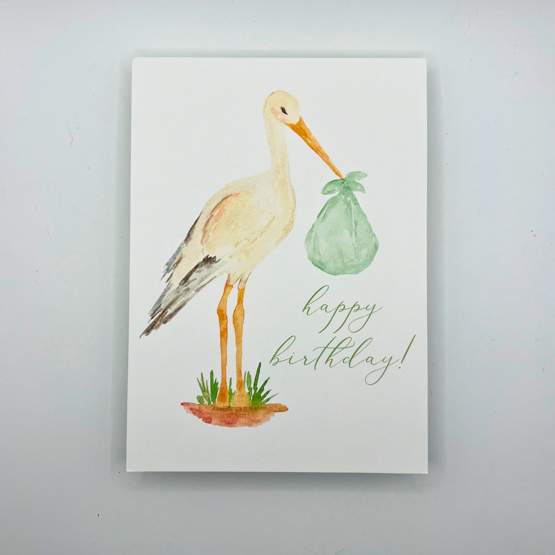 Stork Milestone Month Cards