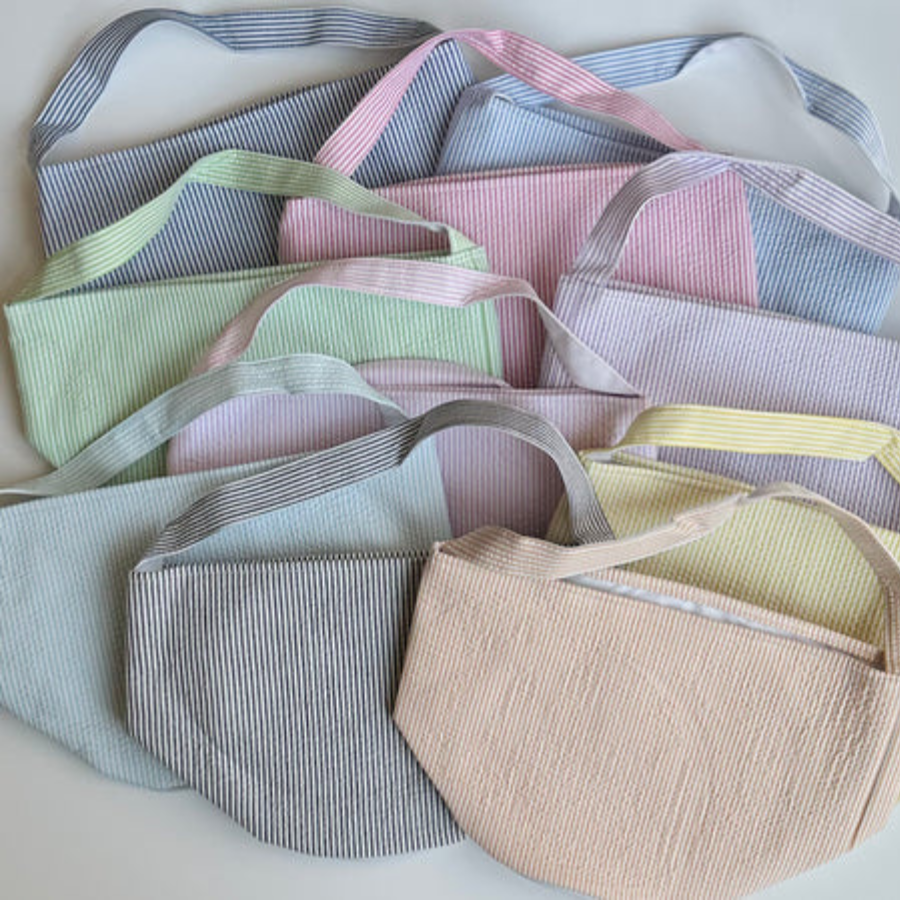 Seersucker and Gingham Buckets