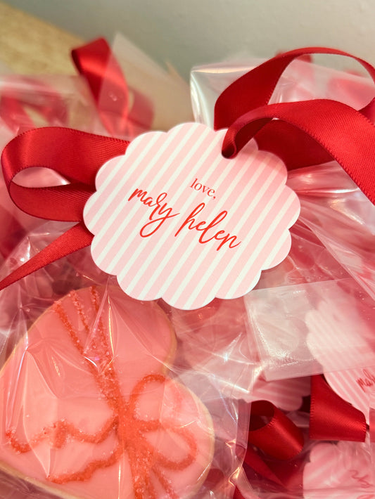 Striped Scalloped Gift Tags