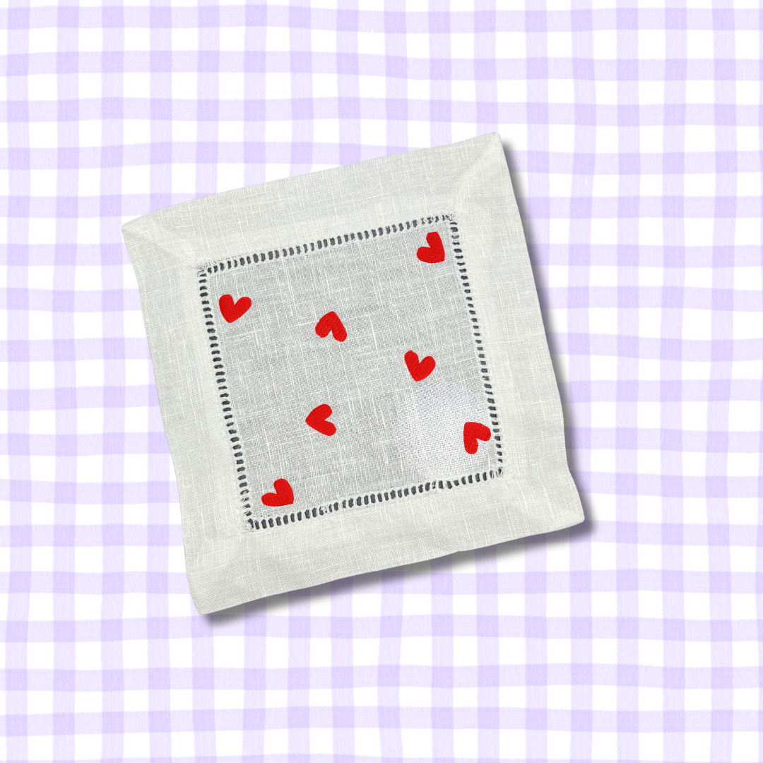 Heart Cocktail Napkins