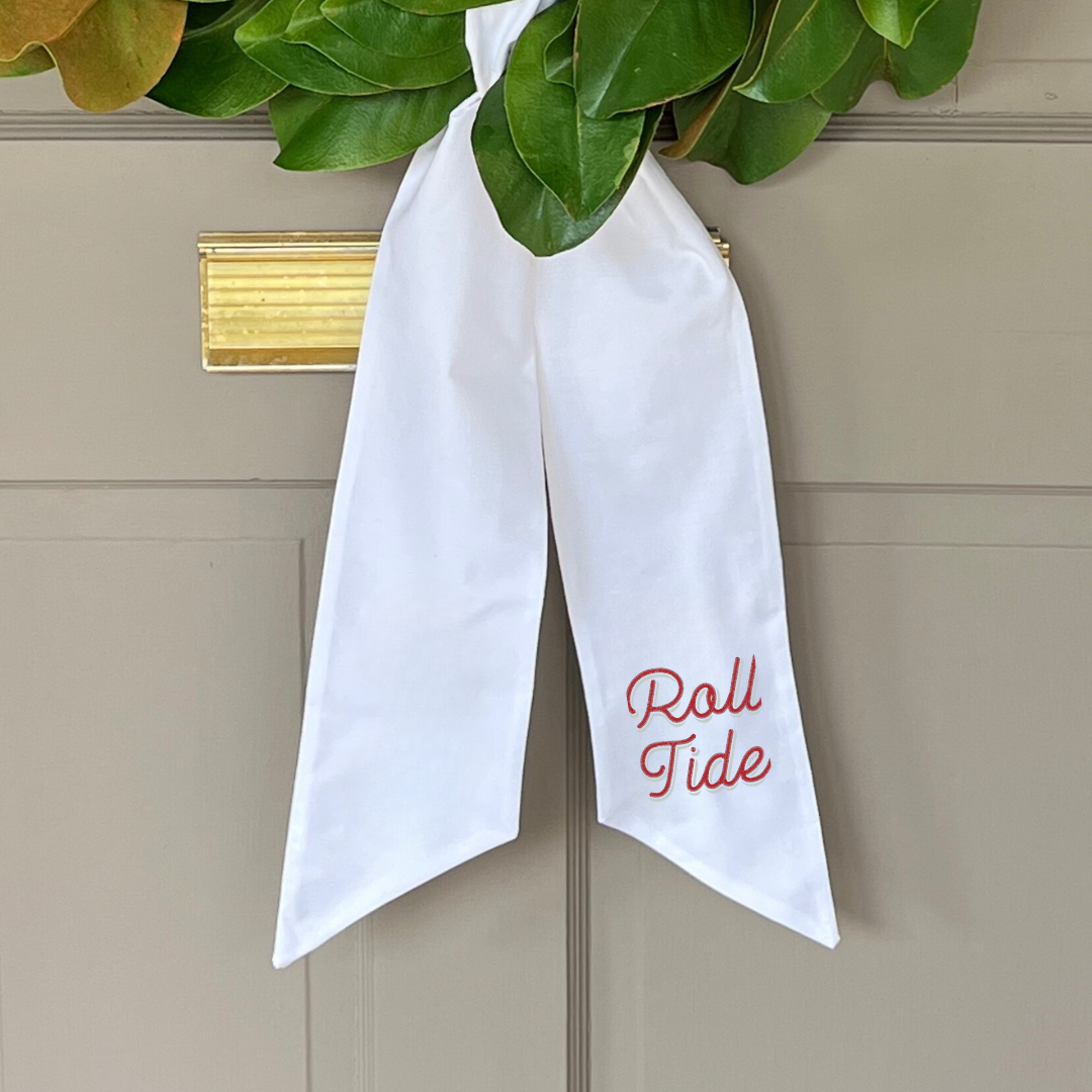 Roll Tide Wreath Sash