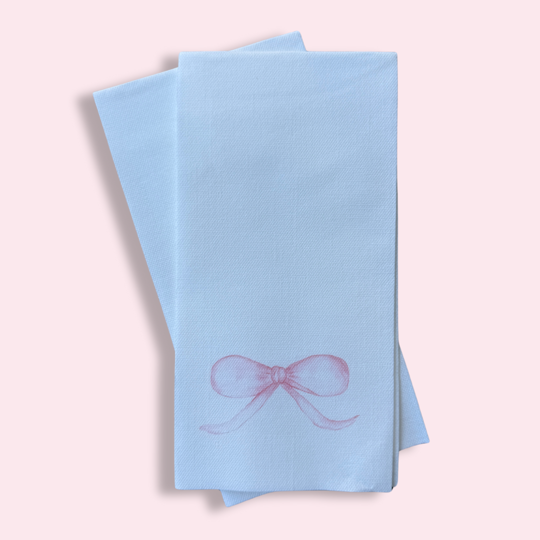 Bow Linun Guest Towels