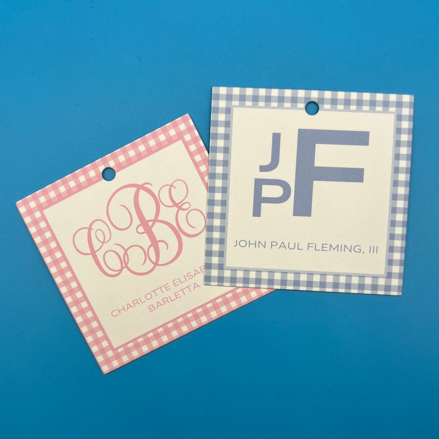 Gingham Gift Tags