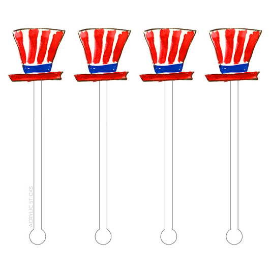 Uncle Sam Hat Stir Sticks