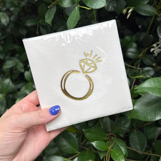 Engagement Ring Linun Napkins