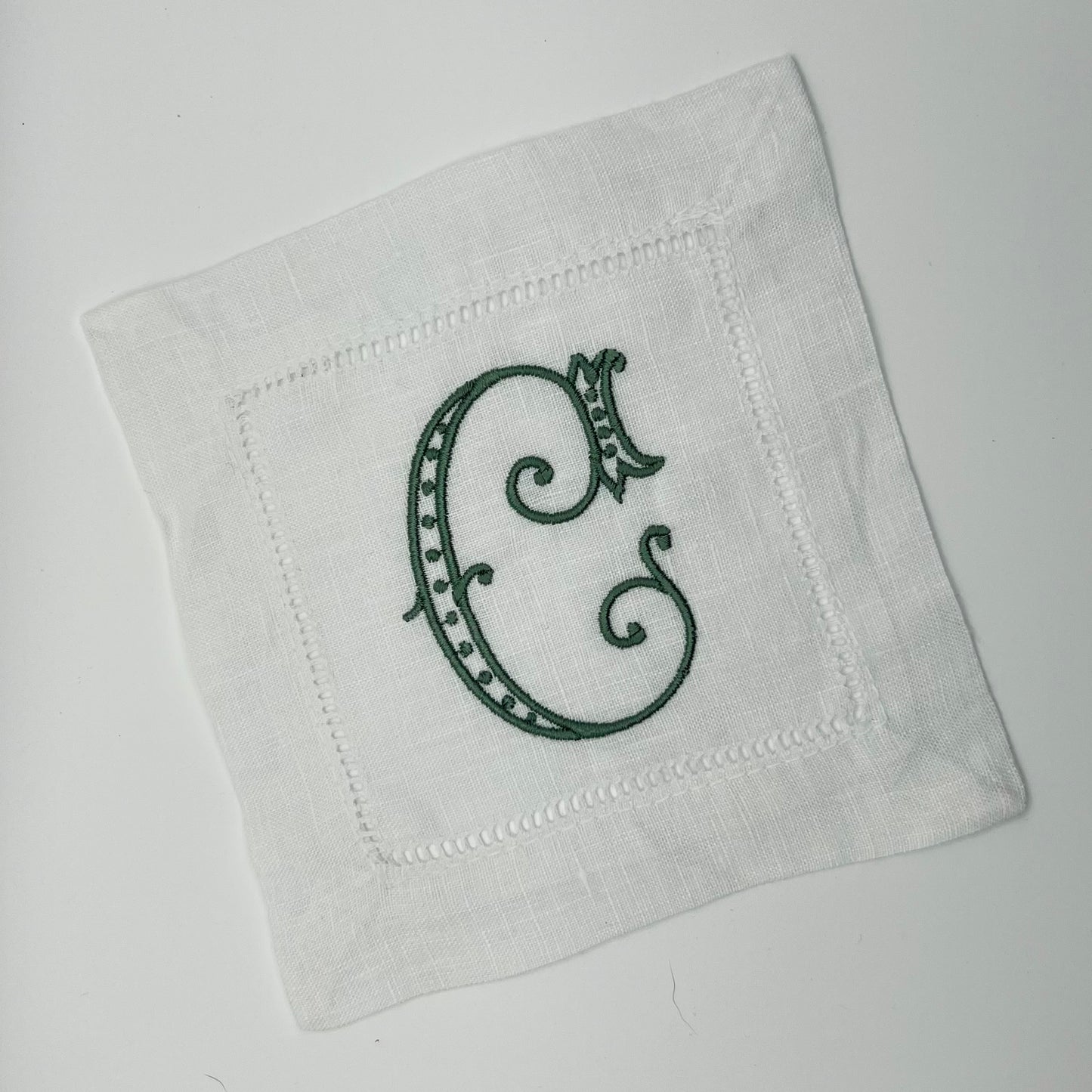 Dot Initial Cockail Napkins