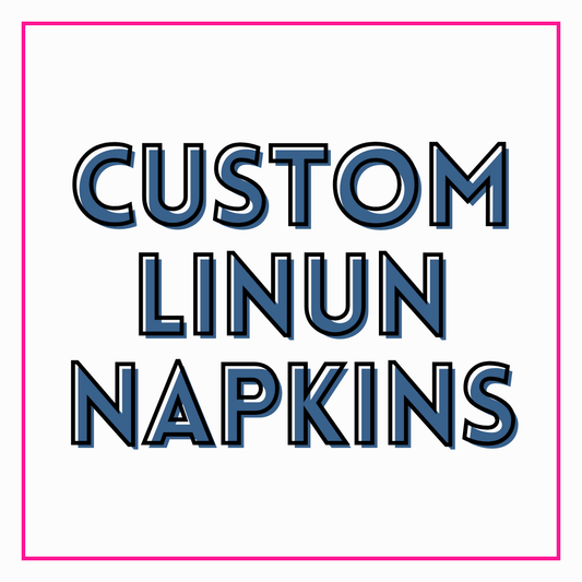 Custom Linun Beverage Napkins