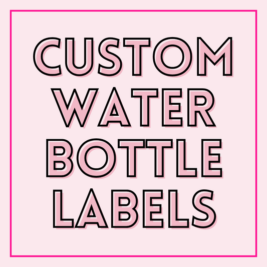 Custom Water Bottle Labels