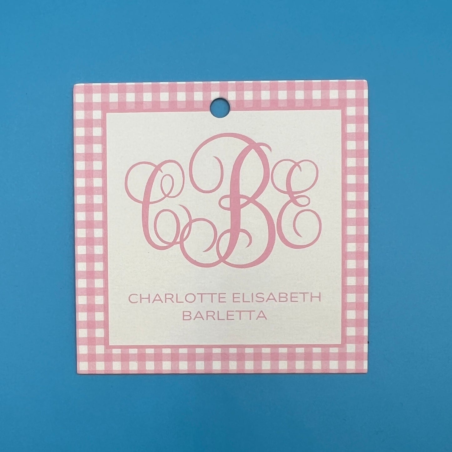 Gingham Gift Tags