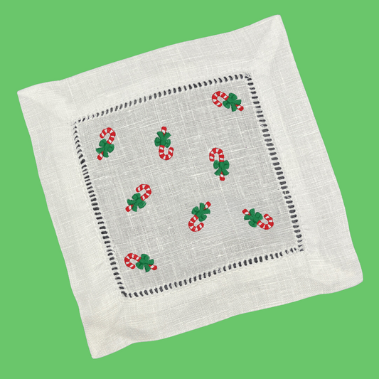 Candy Cane Cocktail Napkins