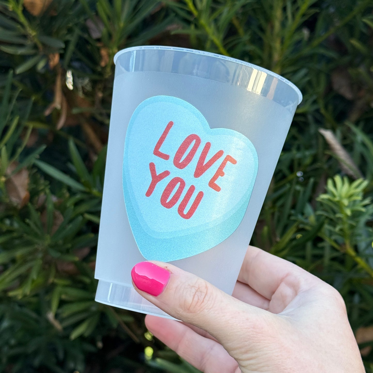 Conversation Heart Cups