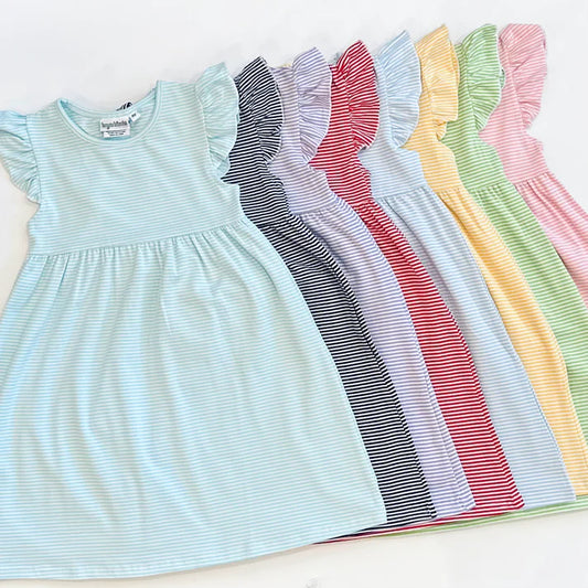 Knit Flutter Sleeve Dress