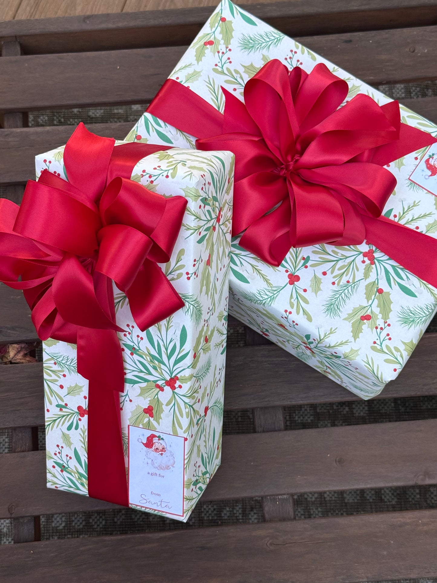 Santa Gift Tag Stickers