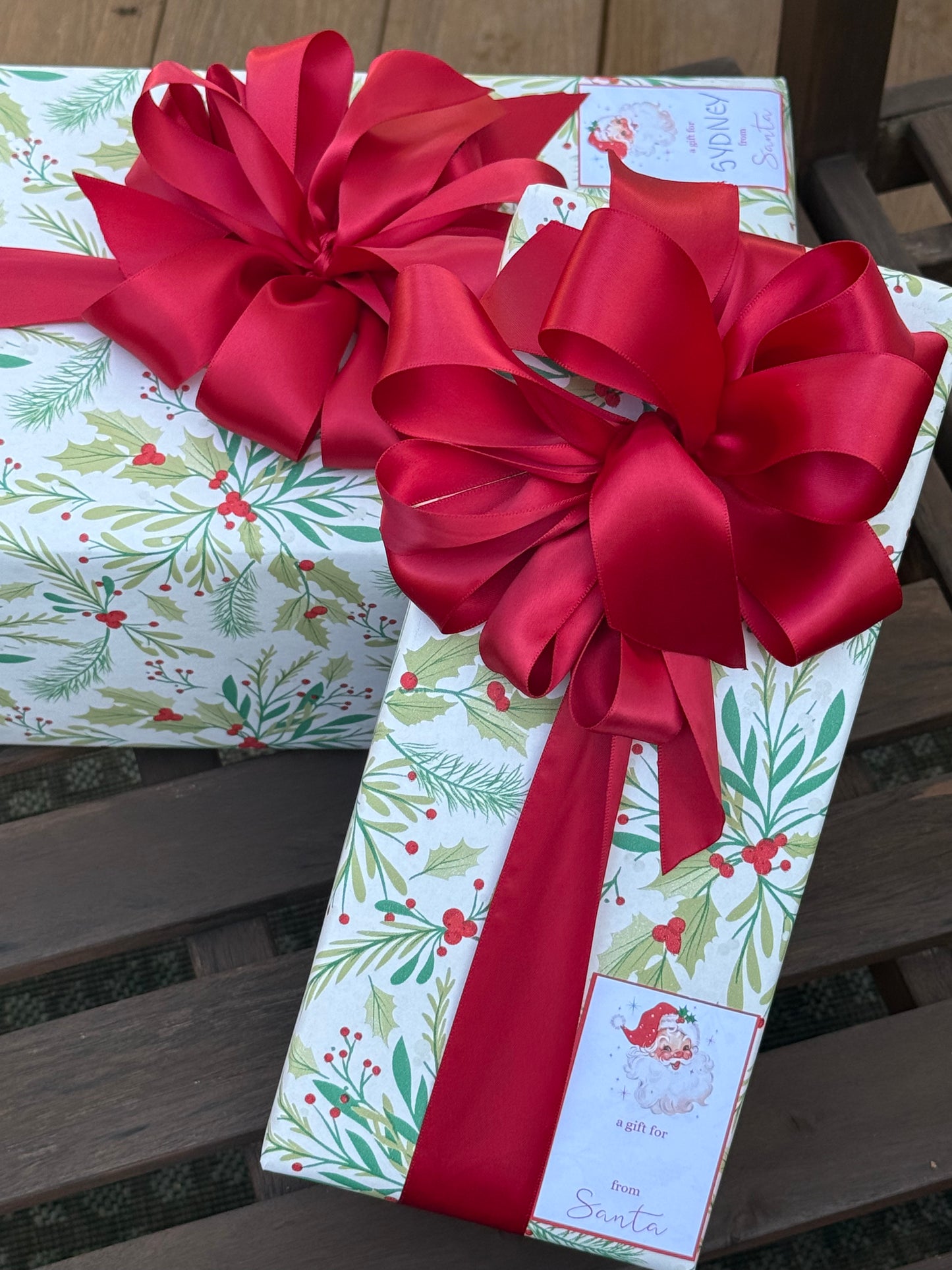 Santa Gift Tag Stickers